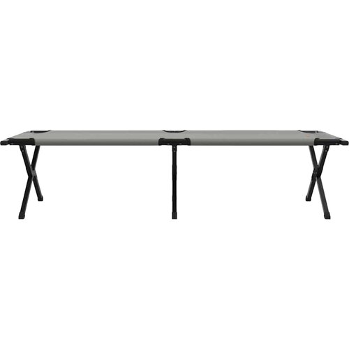  Sklopivi kamperski krevet Siva 193 x 69 x 45 cm Oxford tkanina Slike