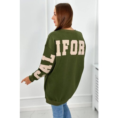 Kesi Insulated sweatshirt with California khaki inscription Slike