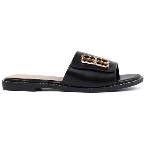 GOODIN Black women's flip-flops on a flat sole Cijene
