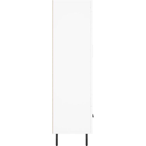  Visoka komoda bijela 69,5 x 31 x 115 cm od konstruiranog drva Slike