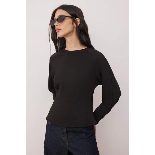 TRENDYOLMILLA ženski duks Twoaw26Sw00068, crna-crna Cene