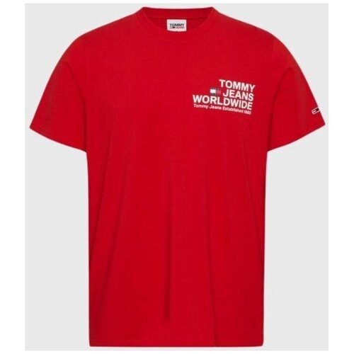 Tommy Hilfiger Majice s kratkimi rokavi - Rdeča Slike