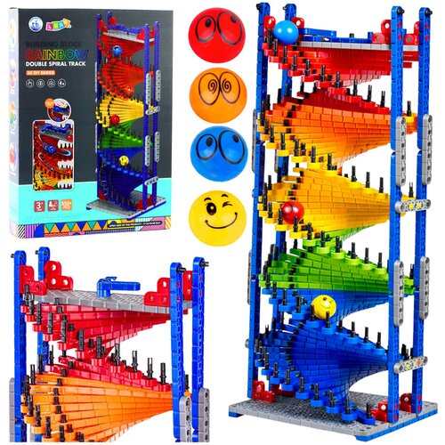  Educational Construction Blocks Slide Track For Balls Colorful 550 pcs. Cene