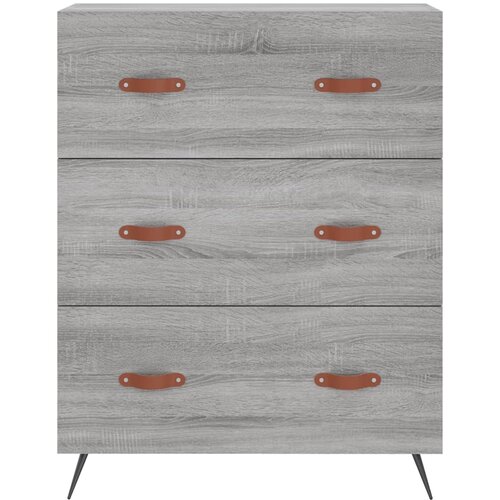  Visoka komoda siva sonome 69,5x34x180 cm od konstruiranog drva Slike