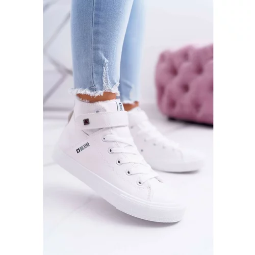 Kesi Insulated Leather Sneakers BIG STAR V274541FW White