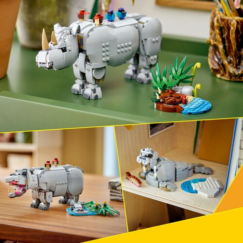 Lego LEGO&amp;reg; Creator 3in1 - Divje živali: mogočni nosorog s ptiči (31171) Slike