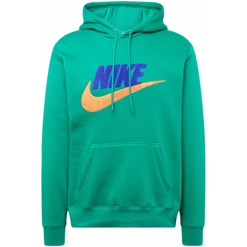 Nike Sportswear Majica 'CLUB' kobalt modra / zelena / oranžna