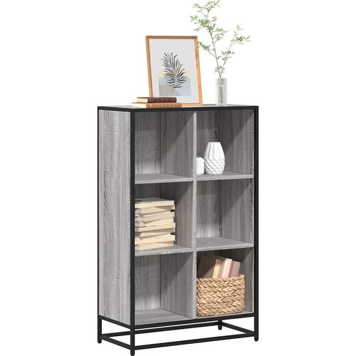vidaXL Knjižna omara siva sonoma 65,5x33x107,5 cm inženirski les Cene