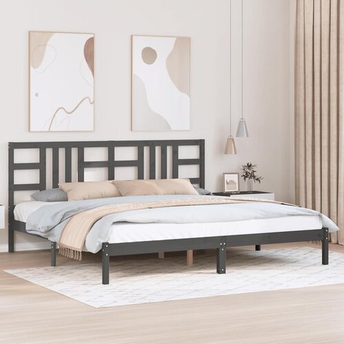  Okvir za krevet od masivne borovine sivi 200 x 200 cm Cijene