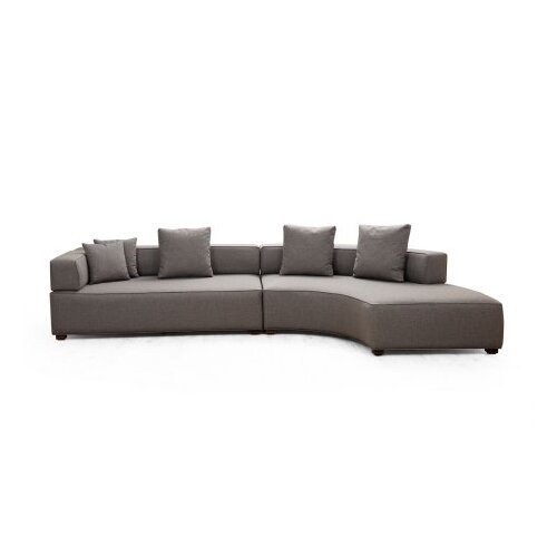 Atelier Del Sofa ugaona sofa Gondol-1 (L3-CHL) - siva Slike