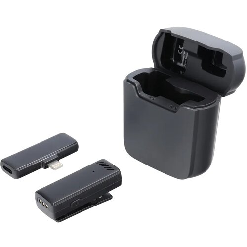 Wireless lavalier microphone Lightning with charging case S11 black Cijene