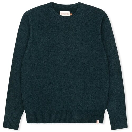 Rvlt Revolution Puloverji Knit Sweater 6537 - Green Zelena Cene