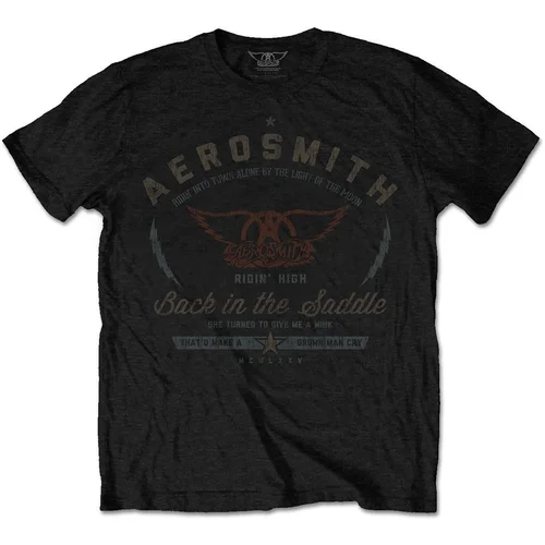 Aerosmith Košulja Back in the Saddle Unisex Black M