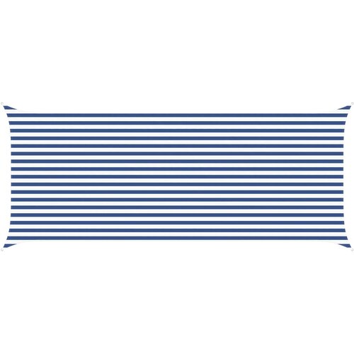 vidaXL Jedro za sunce Plava i bijela 6 x 2 5 m 100% poliester Oxford - Plava i bijela 2 5 x 6 m Cene