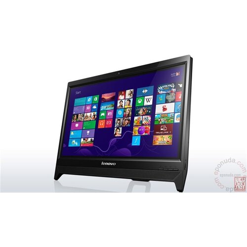 Lenovo C260 All-In-One, 19.5&amp;#039;&amp;#039; HD (1600x900), Intel Celeron J1900 Quad-Core 2.0GHz, 4GB, 500GB HDD, Intel HD Graphics, DVDRW, WebCam, WiFi, Keyboard/Mouse, noOS, black (57331779) all in one računar Slike