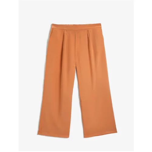 Koton Pants - Orange - Wide leg