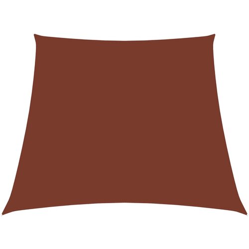 vidaXL Senčno jadro oksford blago trapez 3/5x4 m terakota, (20729506) Cene