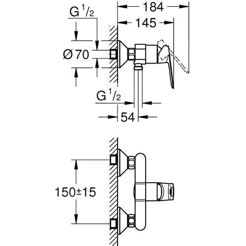 Grohe 23634000 BauLoop armatura za tuš Cene