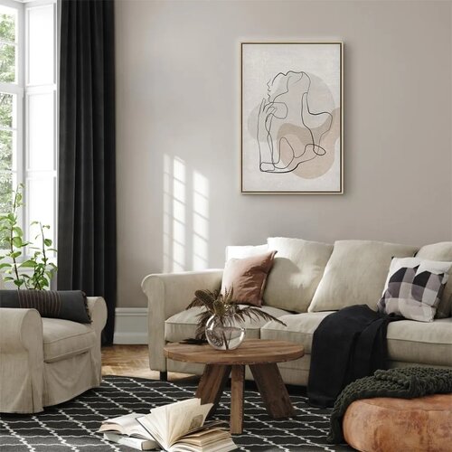  Slika - French Chic (1 Part) Vertical 40x60 U prirodnom drvenom okviru Slike