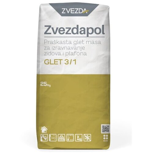 Madras doo Beograd ZVEZDAPOL Praškasta glet masa 3/1 25KG Cene
