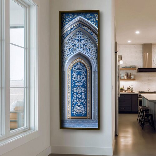 WALLXPERT LAC066-120 Multicolor Decorative Framed MDF Painting Cene