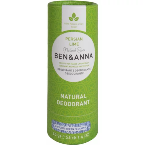 BEN & ANNA Natural Deodorant Persian Lime čvrsti dezodorans 40 g