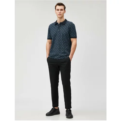 Koton Polo T-shirt - Black - Regular fit