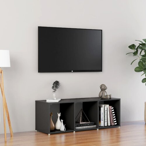 Furnova TV omarica siva 107x35x37 cm iverna plo&amp;scaron;ča, (21924660) Slike