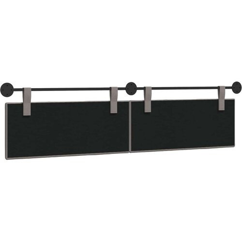  Držeće uzglavlje Zidne Sivo-smeđa 210 x 55 x 5 cm tkanina - Sivo-smeđa 200 cm bez LED Slike