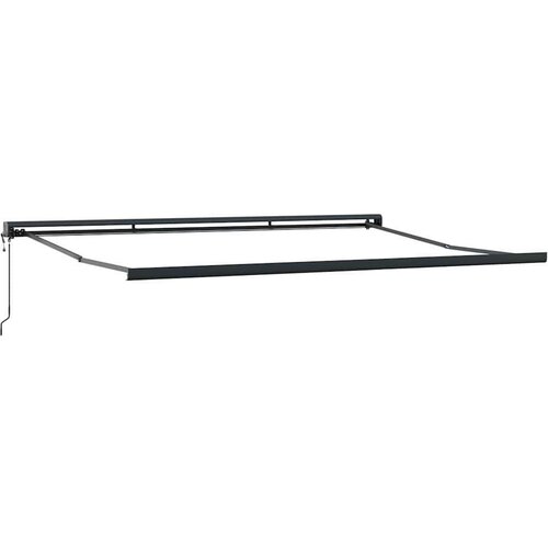 VidaXL Tenda na uvlačenje žuto-bijela 4 5x3 m od tkanine i aluminija Slike