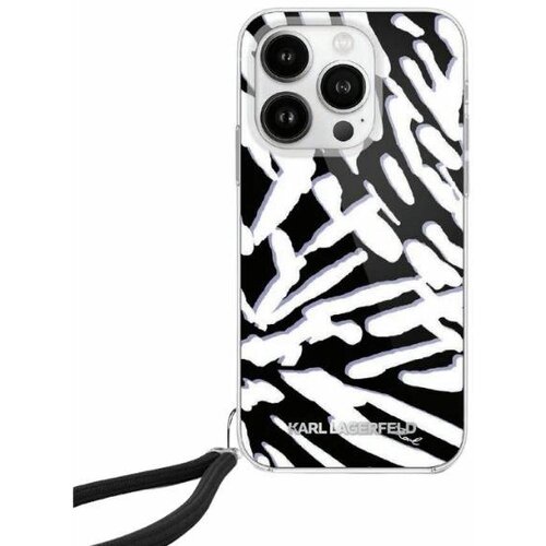 Karl Lagerfeld OVITEK OVITEK ZA IPHONE 15 PRO MAX ZEBRA ČRN, (21973775) Cene