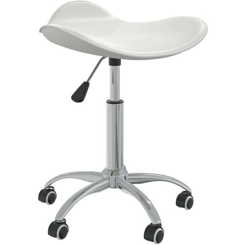 vidaXL Salonski stolček belo umetno usnje Cene
