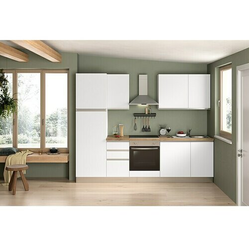 Marinelli Cucine Predsestavljena kuhinja Luce (&Scaron;irina: 270 cm, Z električnimi napravami, Korito na desni) Cene