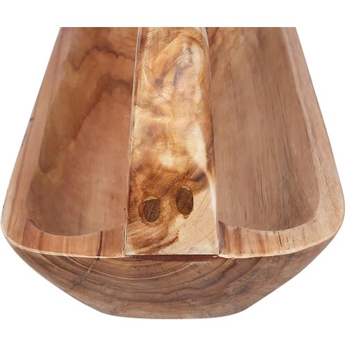  Fruit Bowl JEPARA Teak Brown 61 x 21 x 21 cm Slike