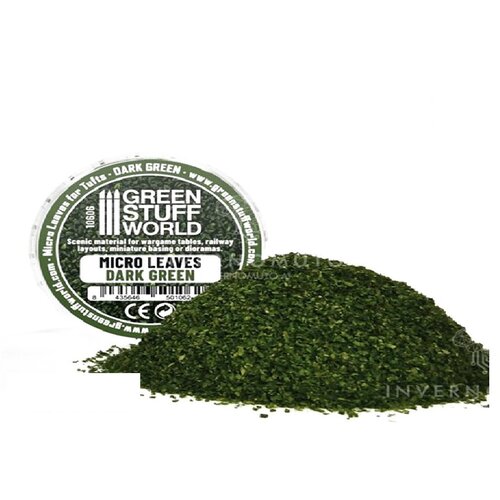 Green Stuff World mikro listići za ukrašavanje makete mix 15gr tamnozelena Cene