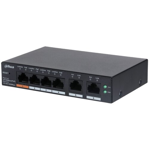 Dahua CS4006-4ET-60 6-Port Cloud Managed Desktop Switch with 4-Port PoE Slike