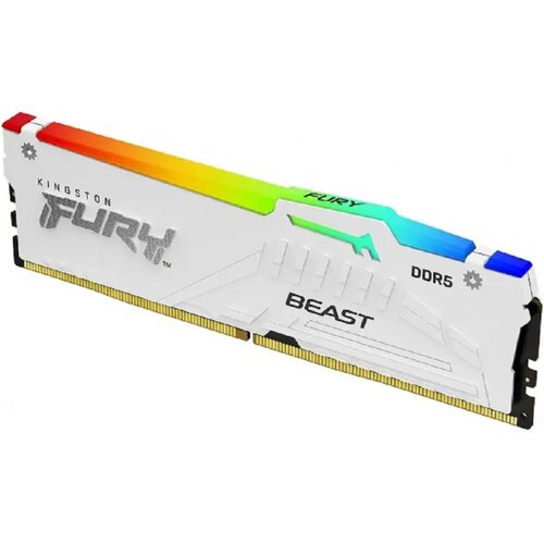 Kingston Memorija 32GB/DIMM/DDR5/5200MHz/CL40/FURY Beast RGB/bela Cene