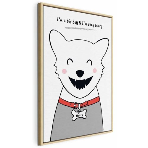  Slika - Doggy Harry (1 Part) Vertical 60x90 U prirodnom drvenom okviru Cijene