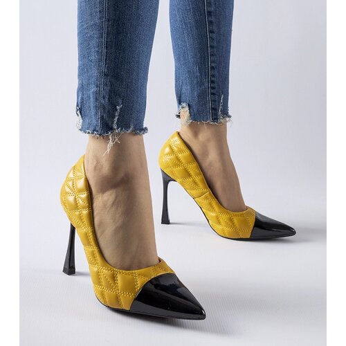 Gemre Yellow quilted stilettos Benito Cene