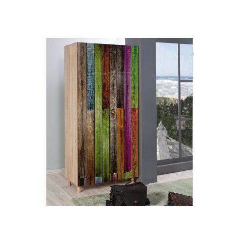 Hanah home Ormar Stil 90x192x52cm Hrast Slike