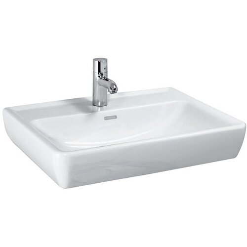 Laufen H8189510001041 Pro 55 x 48 cm pravokotni stenski keramični umivalnik z odprtino za armaturo Slike