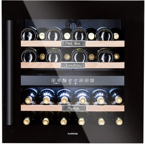 Klarstein vinsider 36 onyx edition, vinoteka, 2 zone hlađenja, 5-22°C, 85 l Cijene