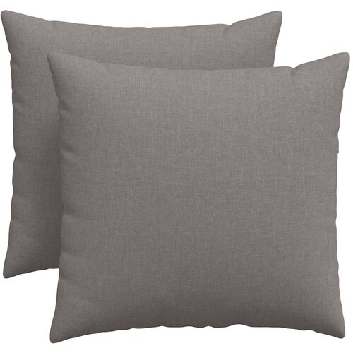  Jastučići za sofu 2 pcs Sivo-smeđa 50 x 50 cm tkanina Slike