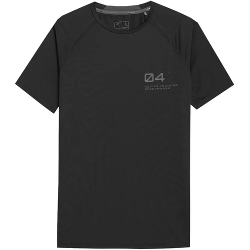4f Funkcionalna majica siva / črna