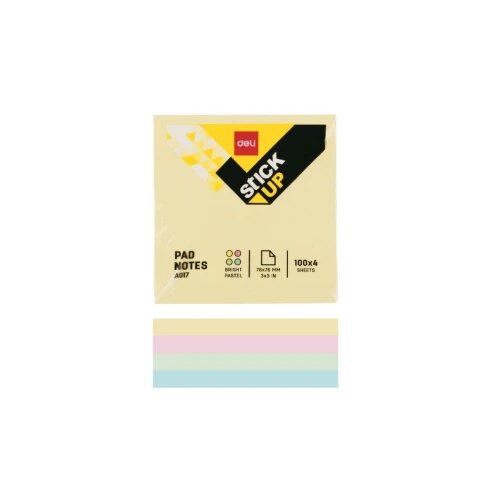  STIKER KOCKA DELI 76x76mm MIX BOJE EA01703 - 100*4 LISTA Cene