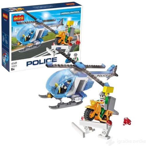 COGO kocke Policijski helikoper (164pcs) - 4149 Cene