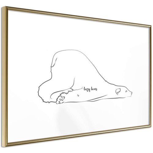  Poster - Resting Polar Bear 30x20 Slike