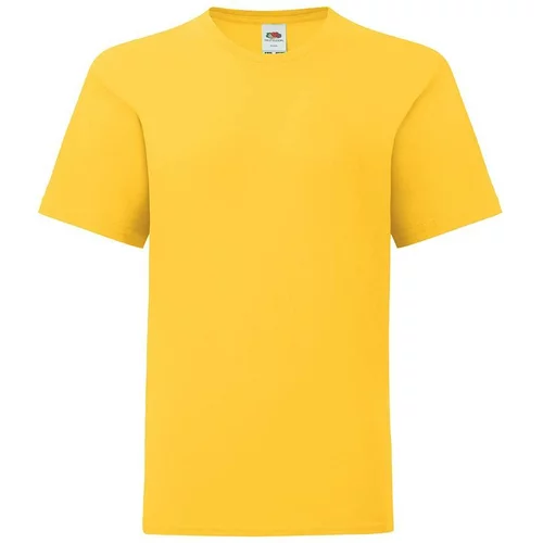 Fruit Of The Loom Yellow children's t-shirt in combed cotton