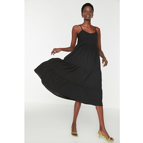 Trendyol ženska haljina Black Strap Cene