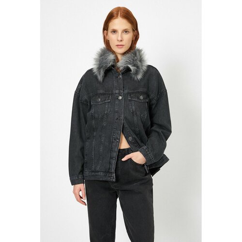 Koton Women&amp;#039;s Gray Jacket Slike